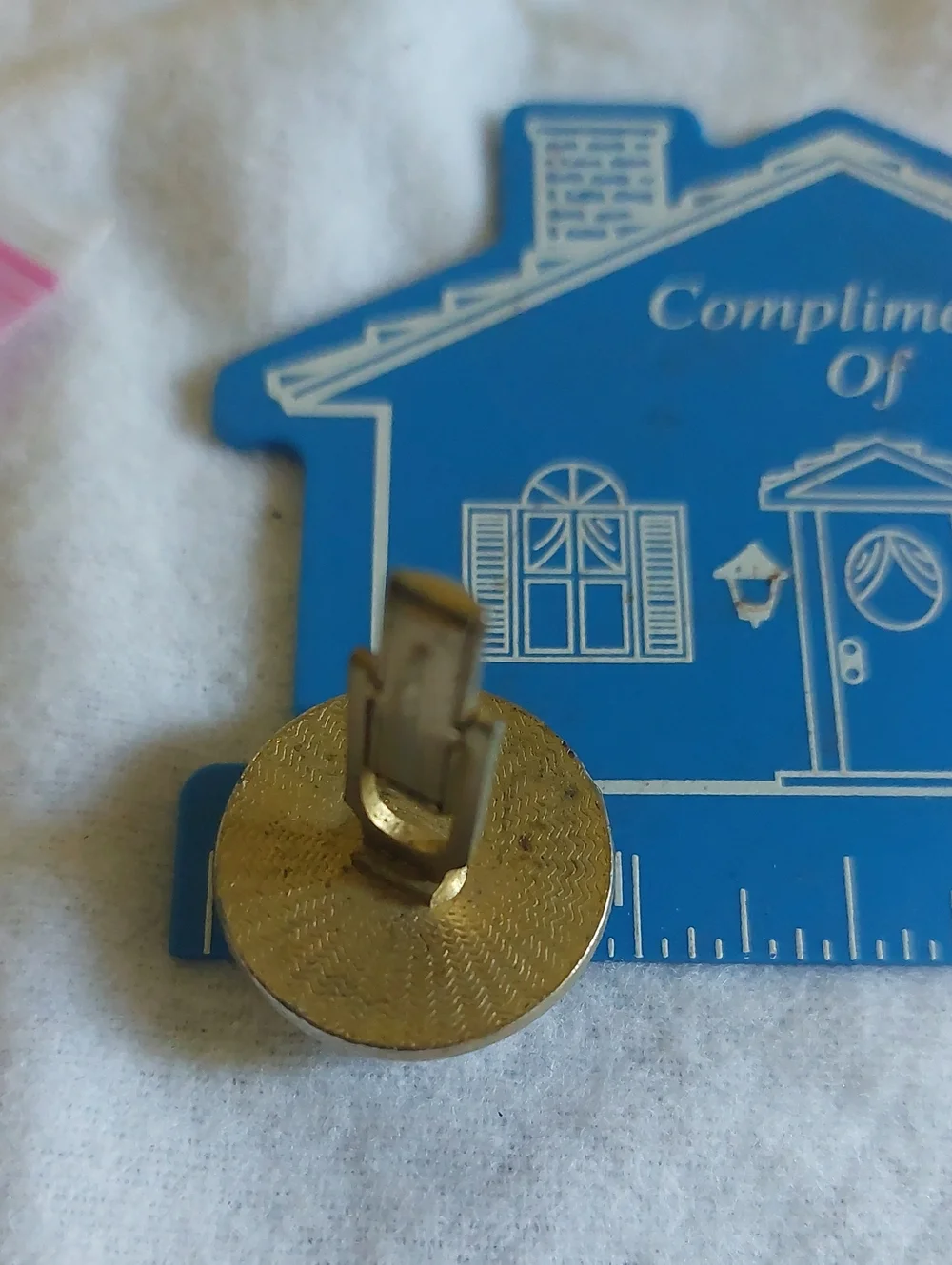 ​Vintage Rotary International Cufflinks Gold Tone Black Cabochon Mid Century